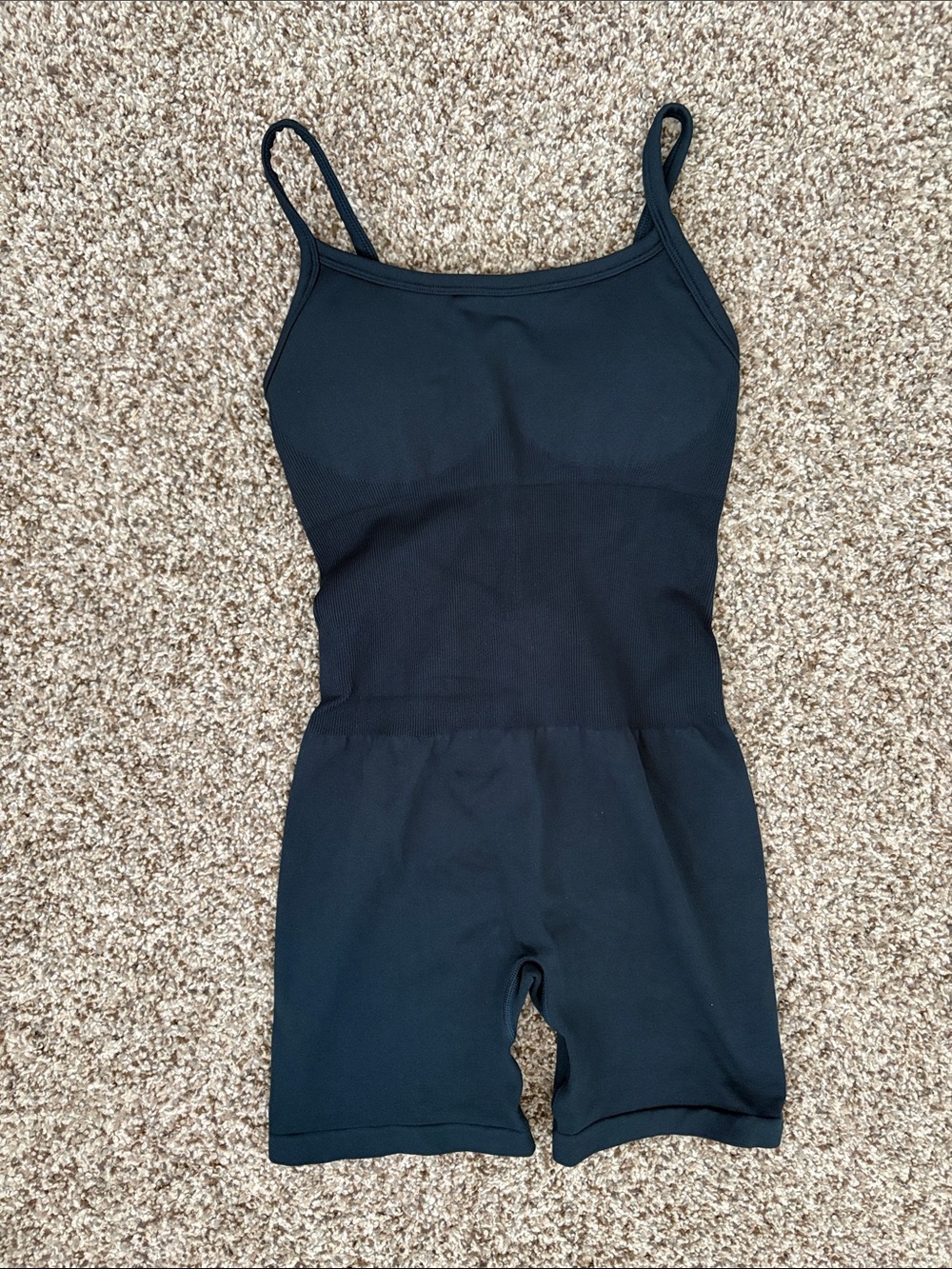 Women’s Navy Seamless Tank Workout Romper